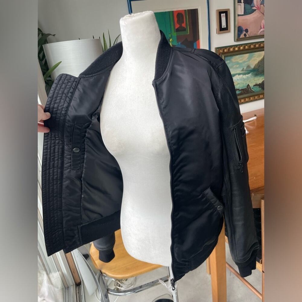 KATHARINE HAMNETT Black Bomber Jacket - Picture 8 of 15